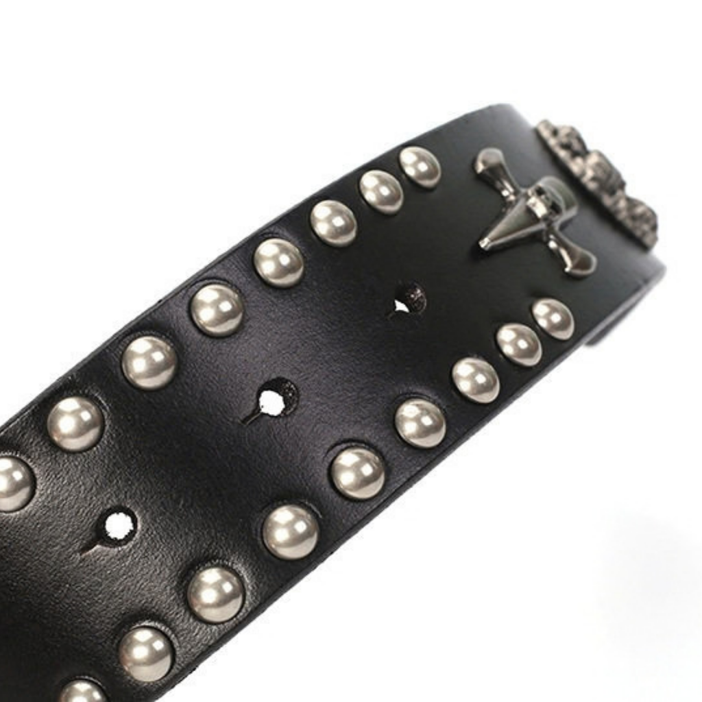 Şövalye Metal Tokalı Punk Tarzı Unisex Deri Kemer