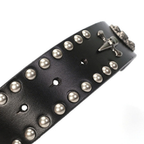 Şövalye Metal Tokalı Punk Tarzı Unisex Deri Kemer