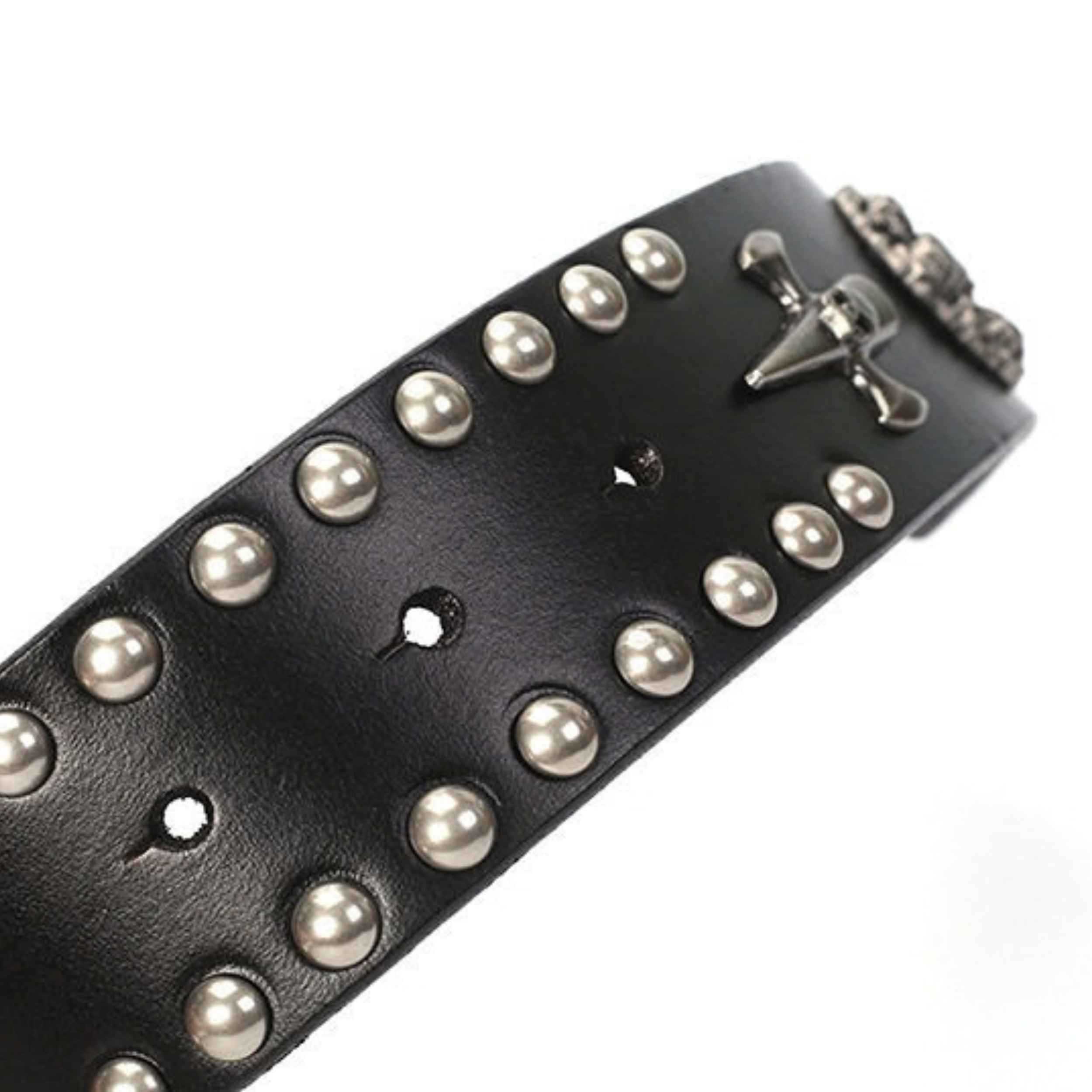 Şövalye Metal Tokalı Punk Tarzı Unisex Deri Kemer