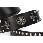 Şövalye Metal Tokalı Punk Tarzı Unisex Deri Kemer