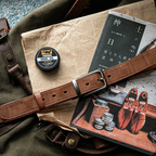 Craftsman Antika Alaşım Tokalı Amekaji Vintage Deri Kemer