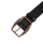 Antik Bronz Tokalı Vintage Kabartmalı Çiçek Desenli Unisex Deri Kemer