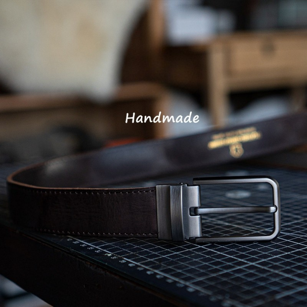 Craftsman Antika Alaşım Tokalı Amekaji Vintage Deri Kemer