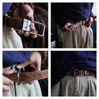 Craftsman Antika Alaşım Tokalı Amekaji Vintage Deri Kemer