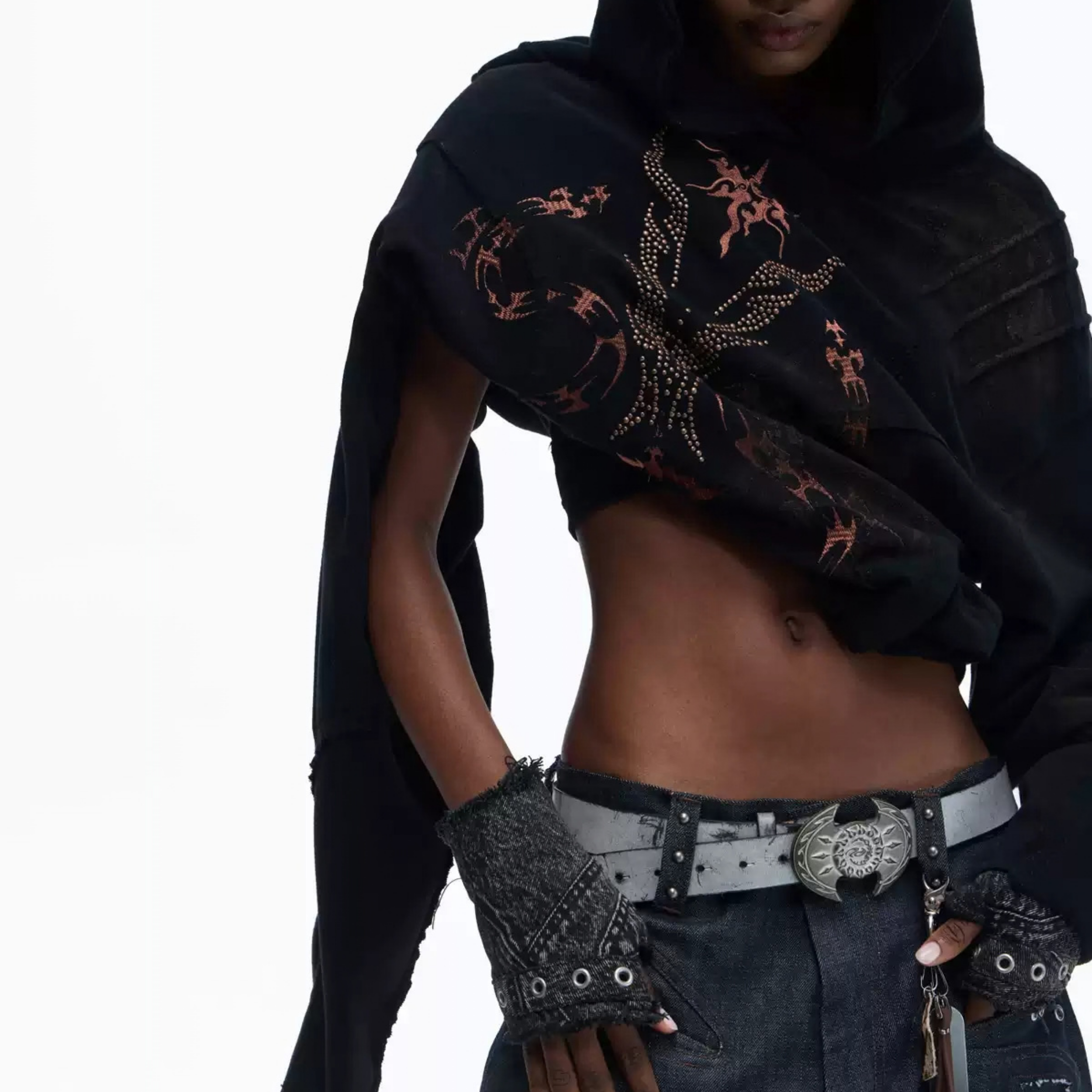 PERSONSOUL Savaş Baltası Tokalı Deri Kemer - Vintage Eskitme Tasarım